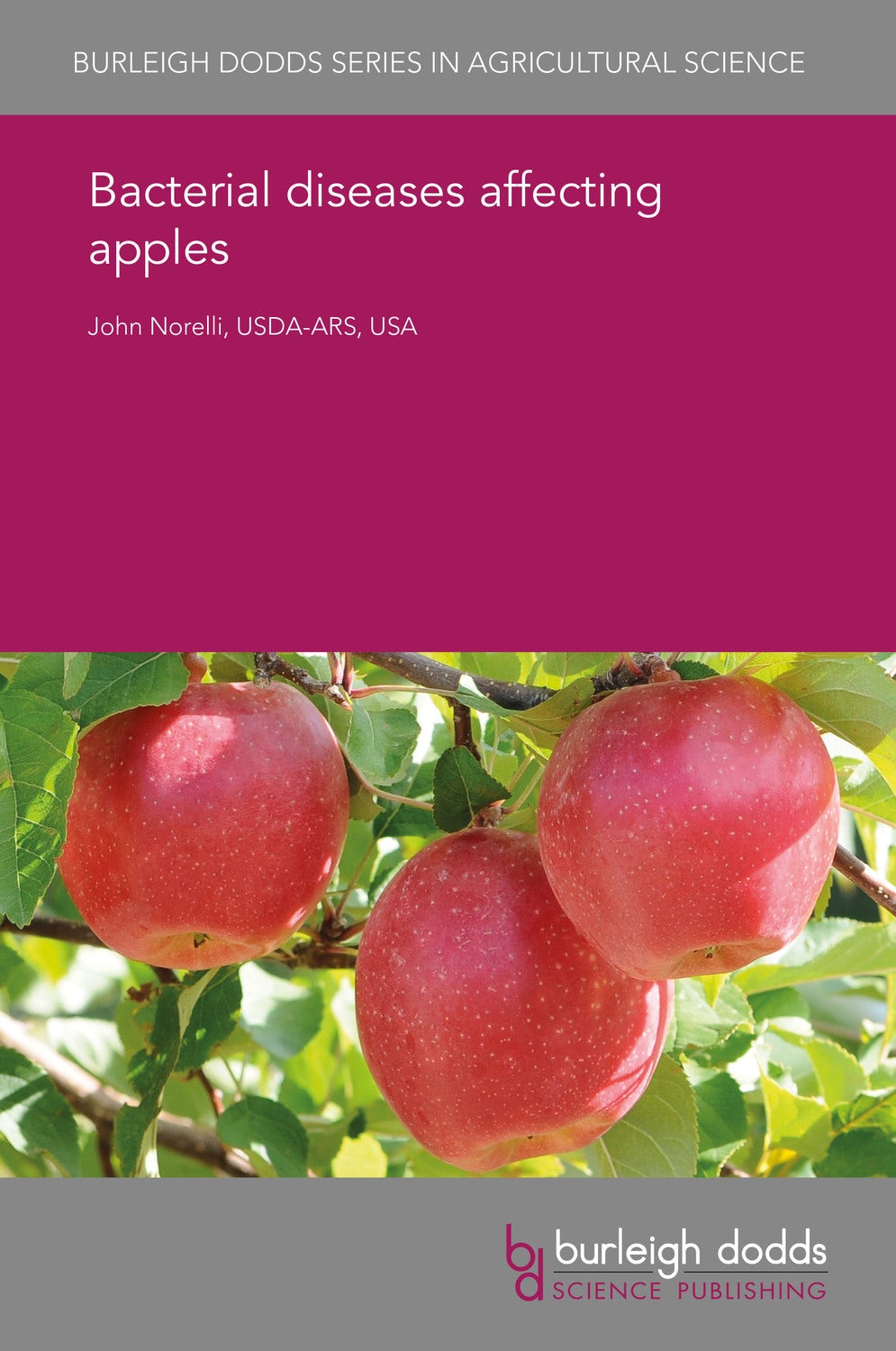 Book cover image for Bacterial diseases affecting apples ISBN: 9781838790141